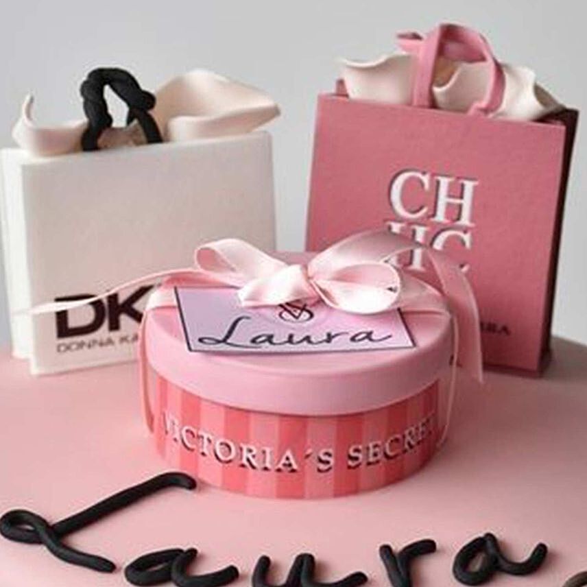 Victoria's Secret Shopping Bag Cake 