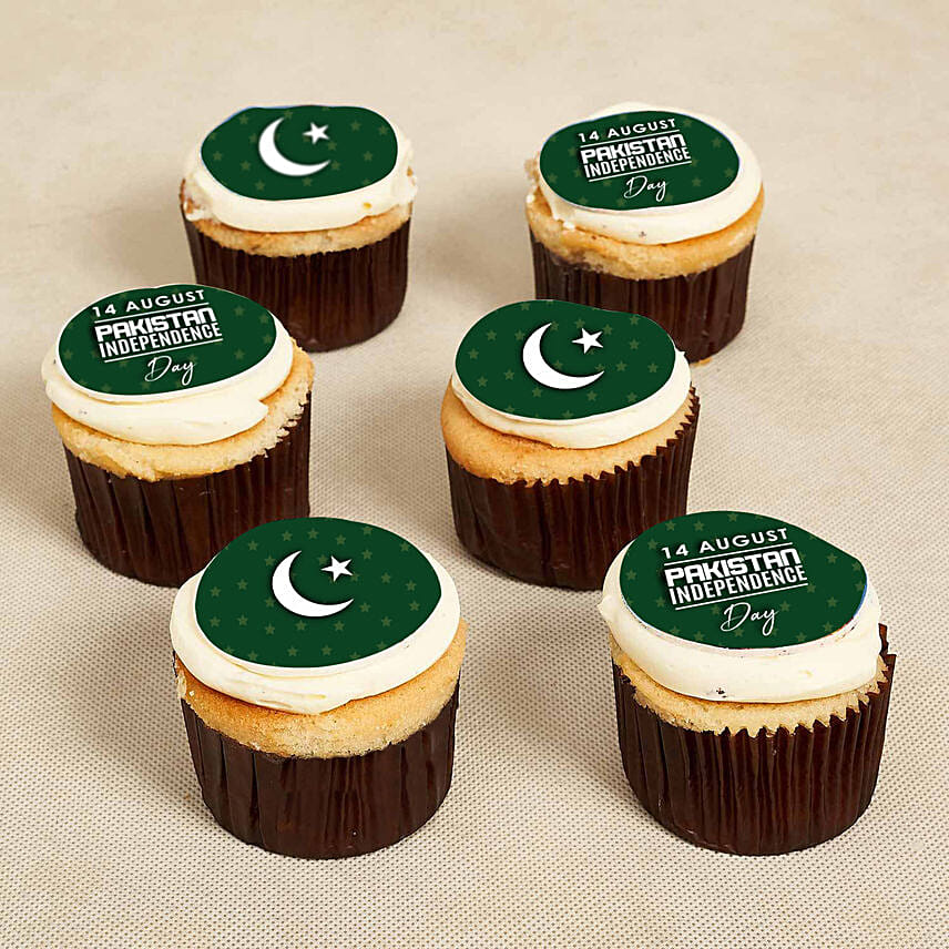 Independence Day of Pakistan Cupcakes