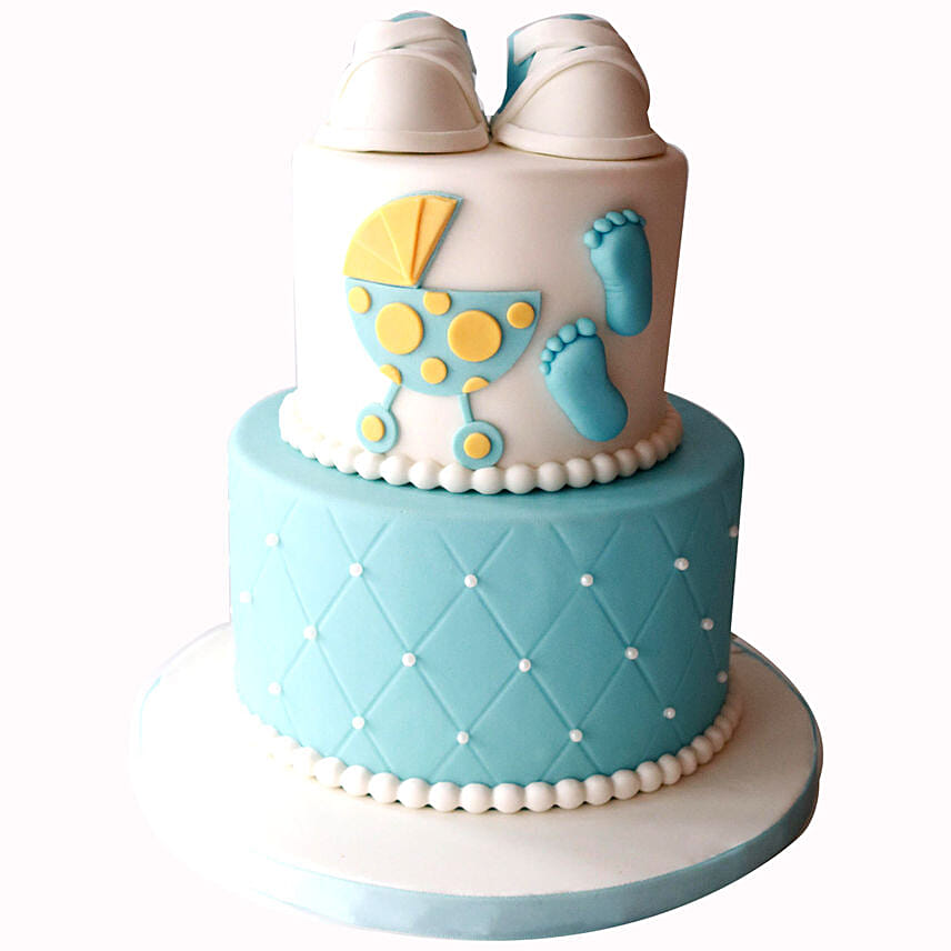 Adorable Baby Shower Red Velvet Cake