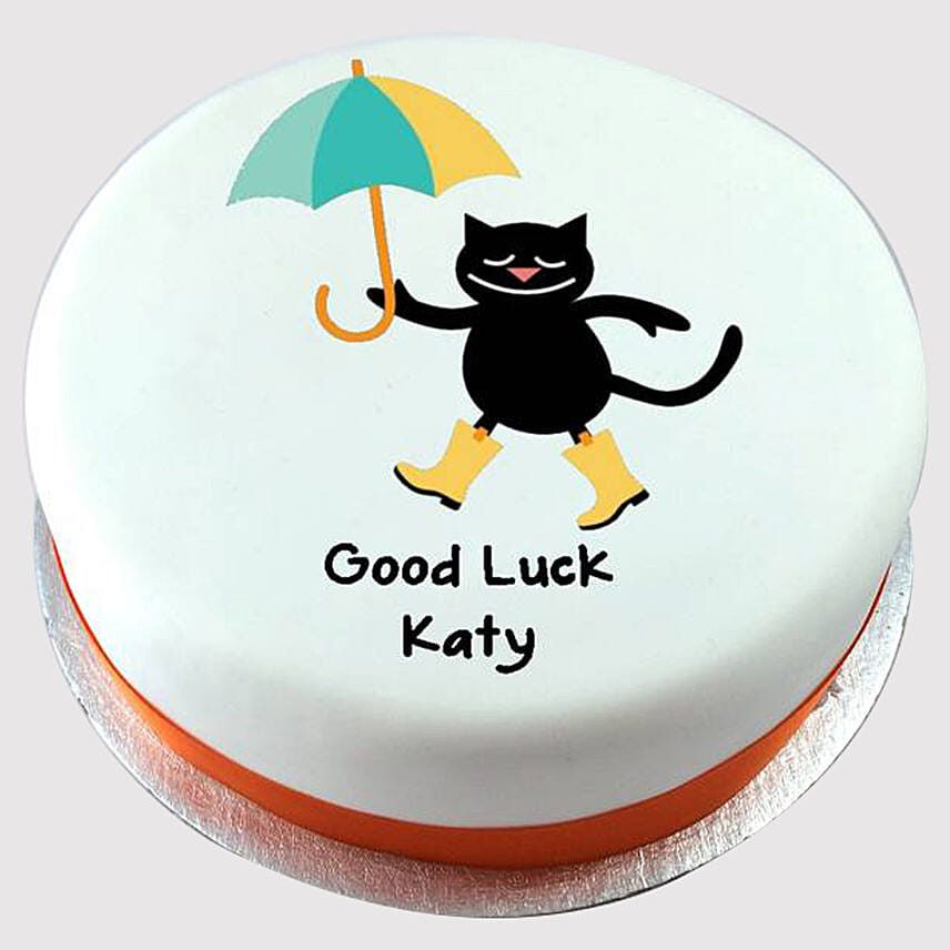 Adorable Good Luck Marble Cake