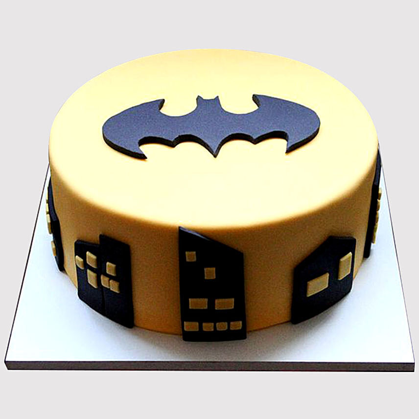 Batman Logo Red Velvet Cake