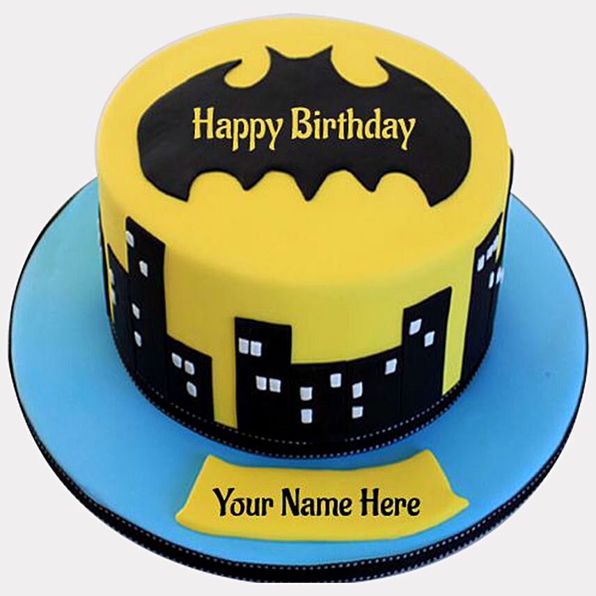 Batmans City Red Velvet Cake