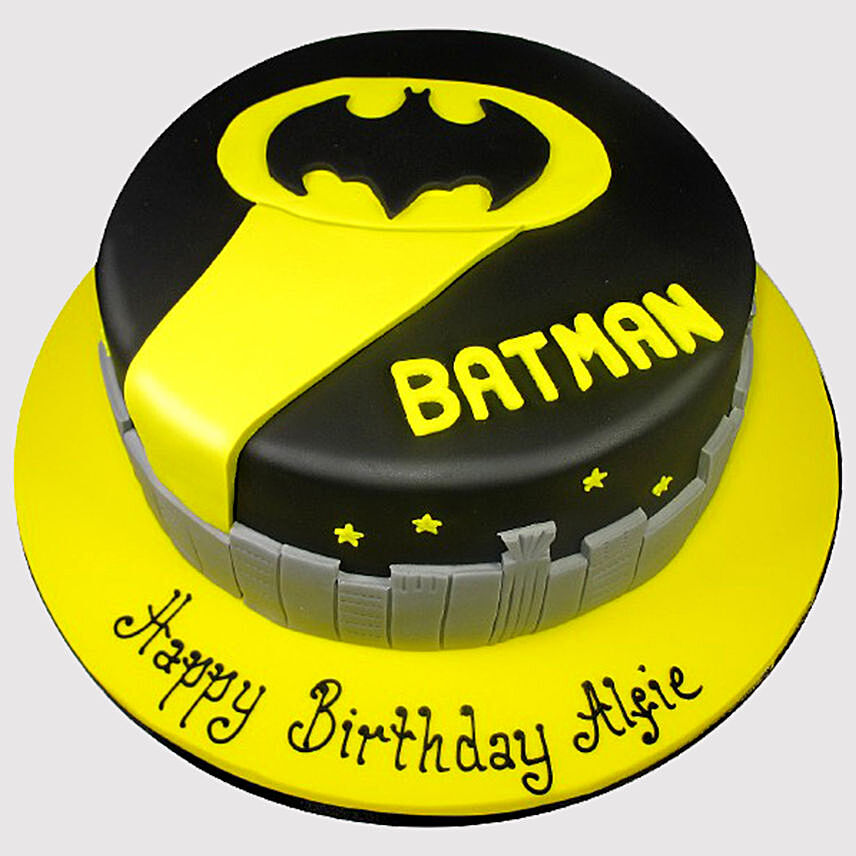 Batman Themed Red Velvet Cake