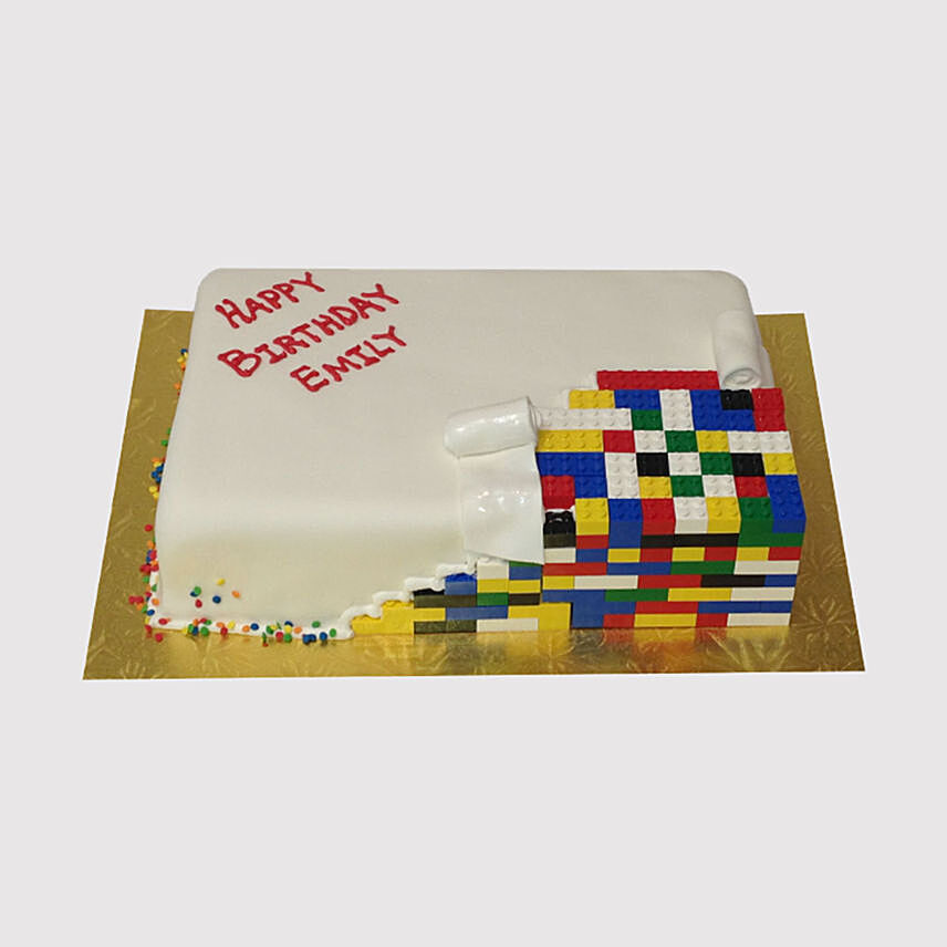 Colourful Lego Red Velvet Cake