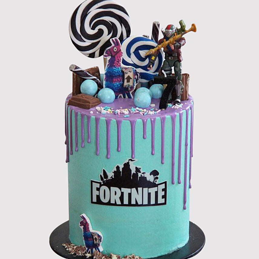 Fortnite Fondant Red Velvet Cake