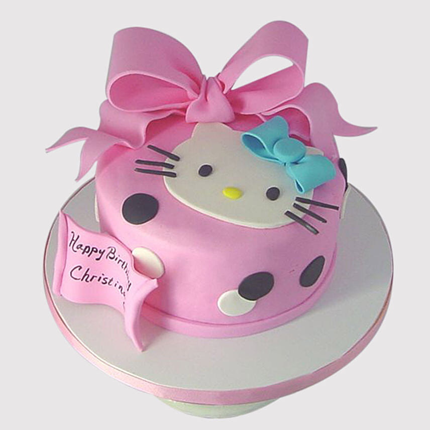 Hello Kitty Bow Red Velvet Cake