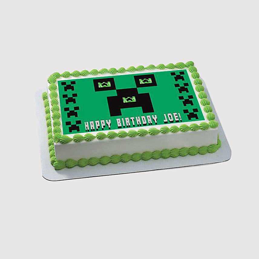 Minecraft Photo Red Velvet Cake