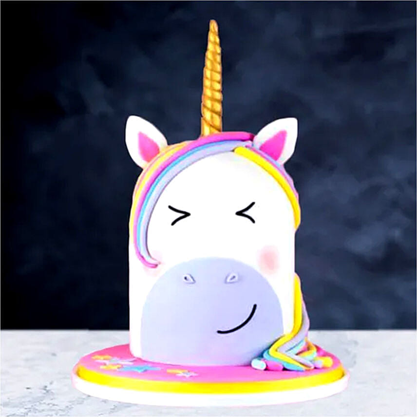 Colourful Unicorn Vanilla Cake- 2.5 Kg