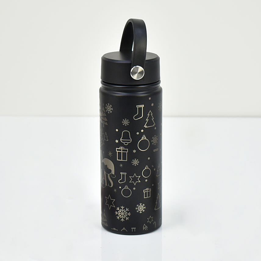 Merry Christmas Engraved Bottle