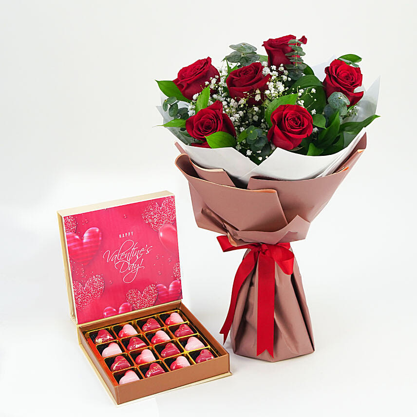 Valentines Day Chocolates n Roses