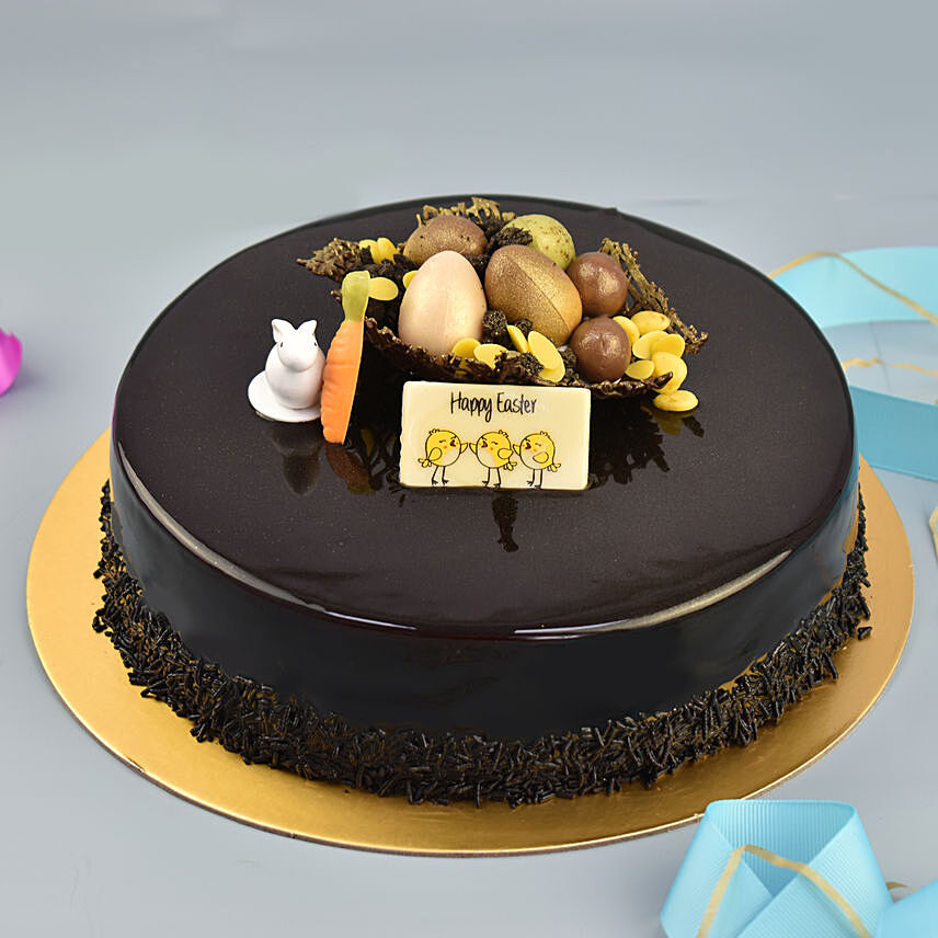 Easter Theme Special Chocolate Fudge Cake