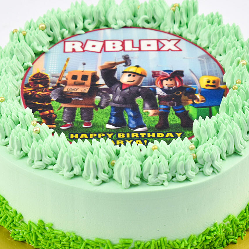 Online Birthday Celebration Roblox Redvelvet Cake 4 Portion Gift ...