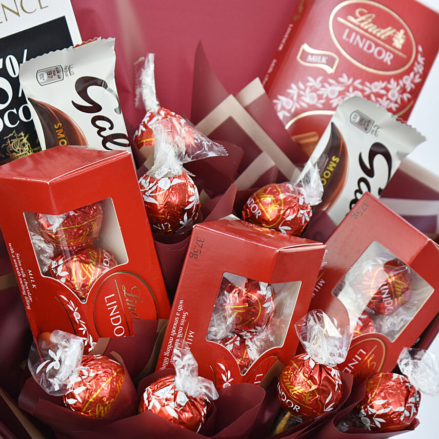 Lindt Chocolate Bouquet - Penghantaran Hadiah ke Dubai - Beli Dalam Talian!  – The Perfect Gift® Dubai