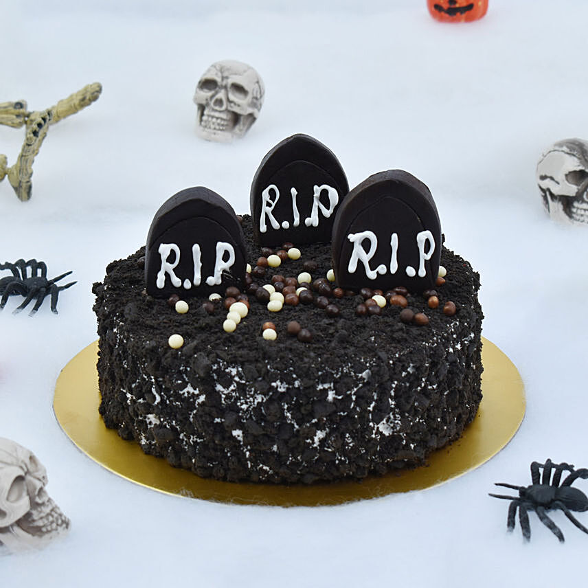 Halloween Theme RIP Cake