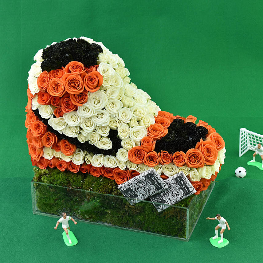 Flower Shoe and Chocolates