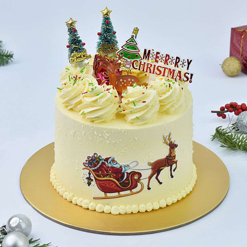 Online Red Velvet Premium Christmas Cake Gift Delivery in UAE - FNP