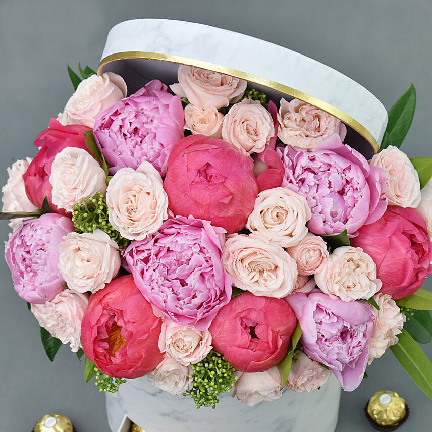 Online Celestial Peonies Gift Delivery in UAE - FNP