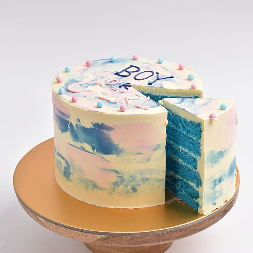 Online Babys Gender Reveal Cake For Boy Gift Delivery In Uae Fnp