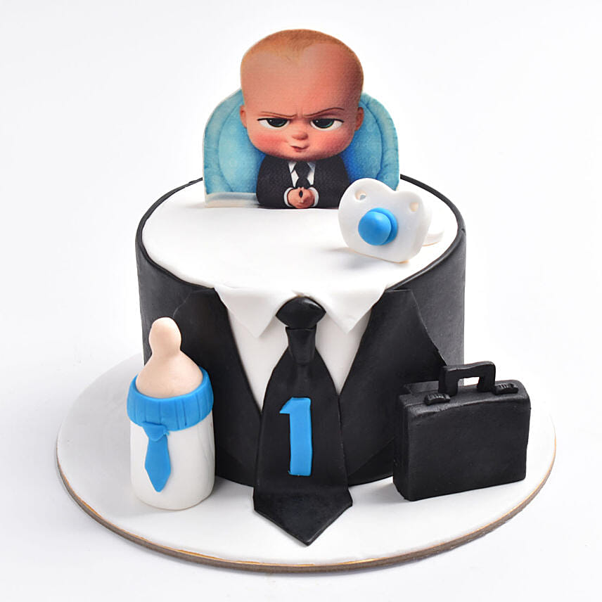 Online The Boss Baby Vanilla Cake Gift Delivery in UAE - FNP