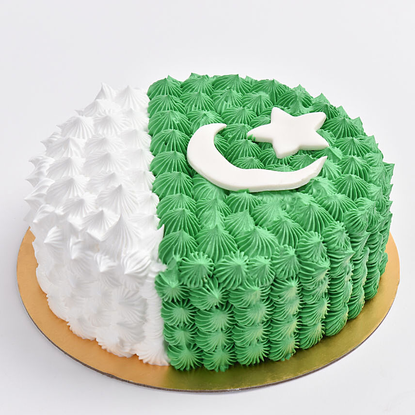 Pakistani Flag Cake 4 Portions