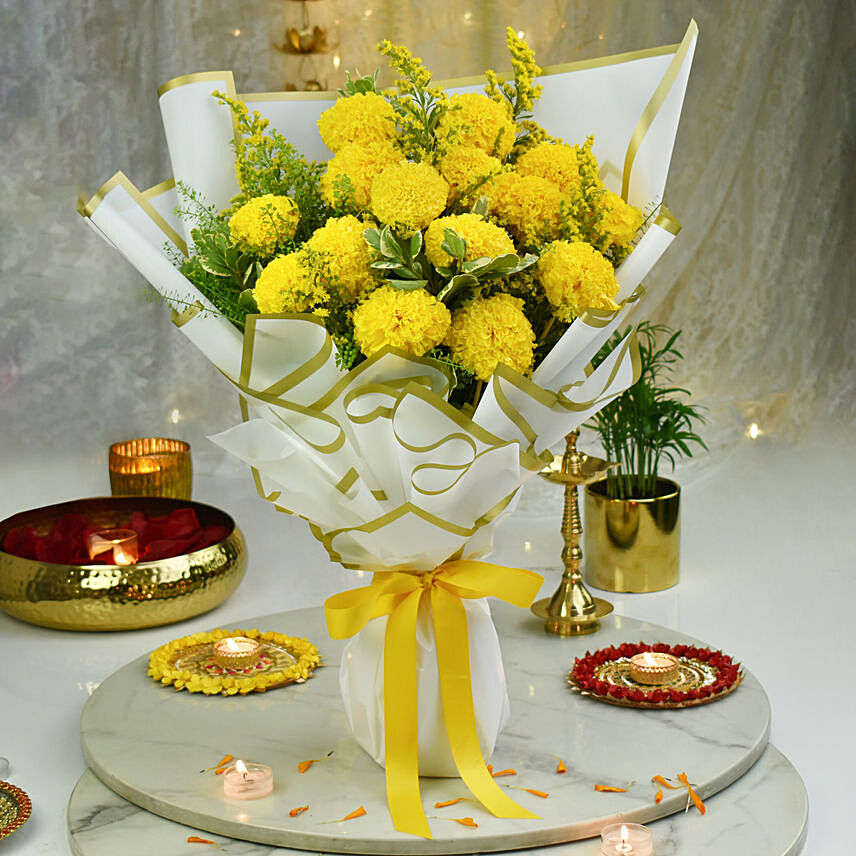 Marigold Flower Bouquet