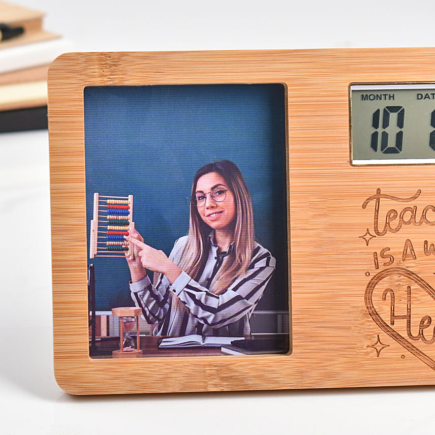 Online Personalised Digital Clock For Teacher Gift Delivery in UAE FNP