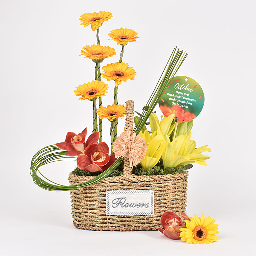 Birthday Flower Basket