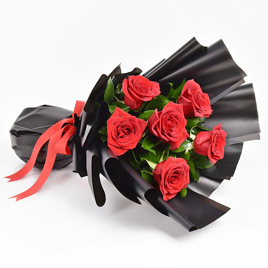 6 Red Roses Bouquet