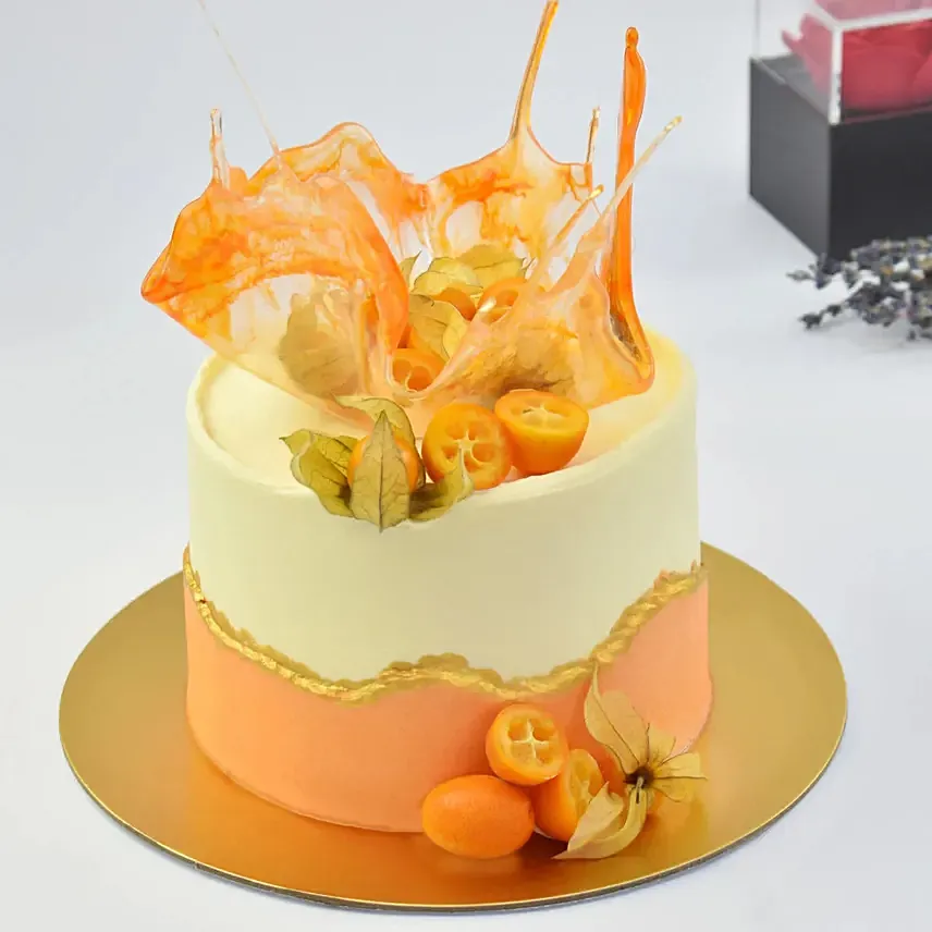 Golden touch Red Velvet cake