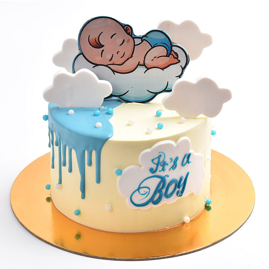 It's a Boy Designer Red Velvet Cake