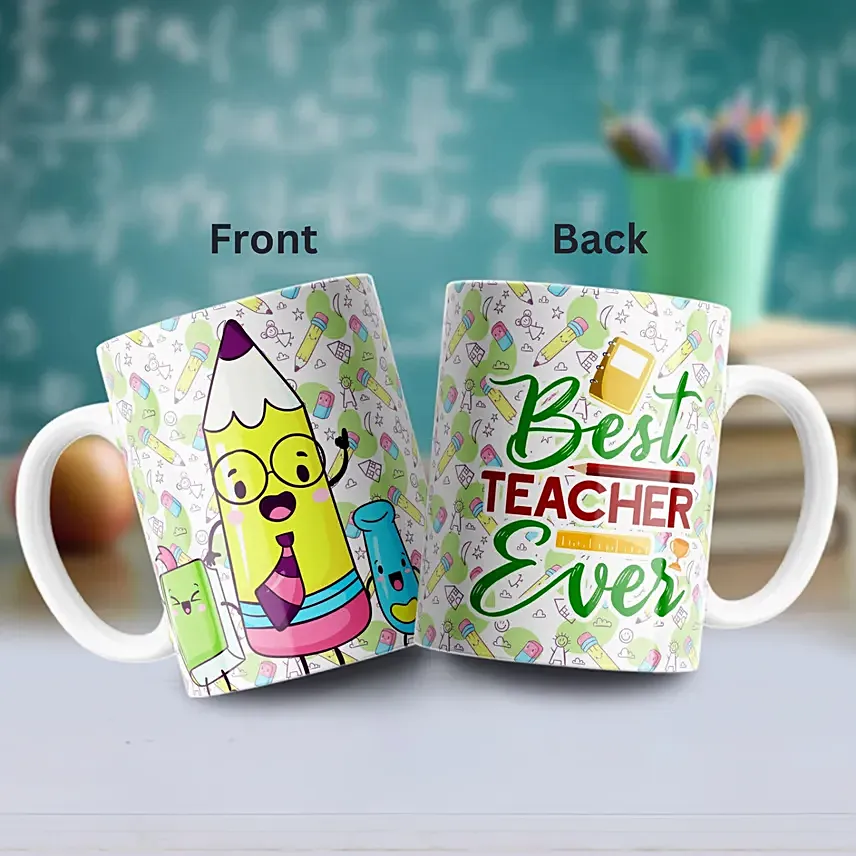 Love You Teacher Pre Printed Mug