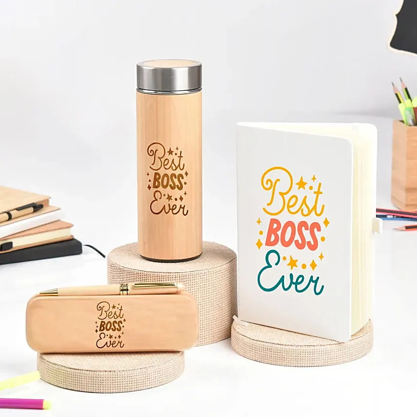 Best Boss Bottle Diary & Pen