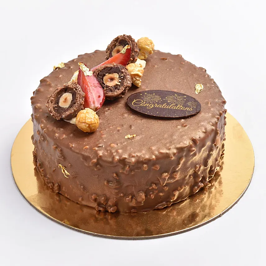 Congratulations Yummy Rocher Cake 8 Portion