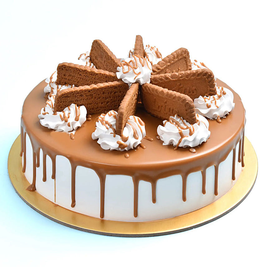 Heavenly Lotus Biscoff Eggless Cake 12 Portion
