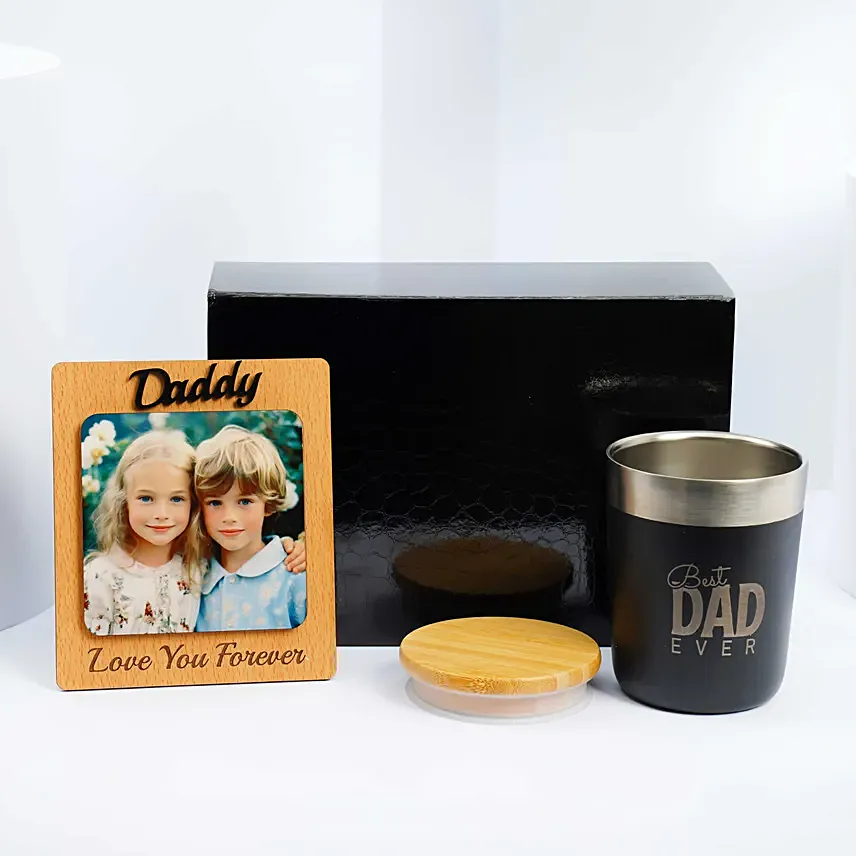 Photo Frame And Steel Mug For Dad