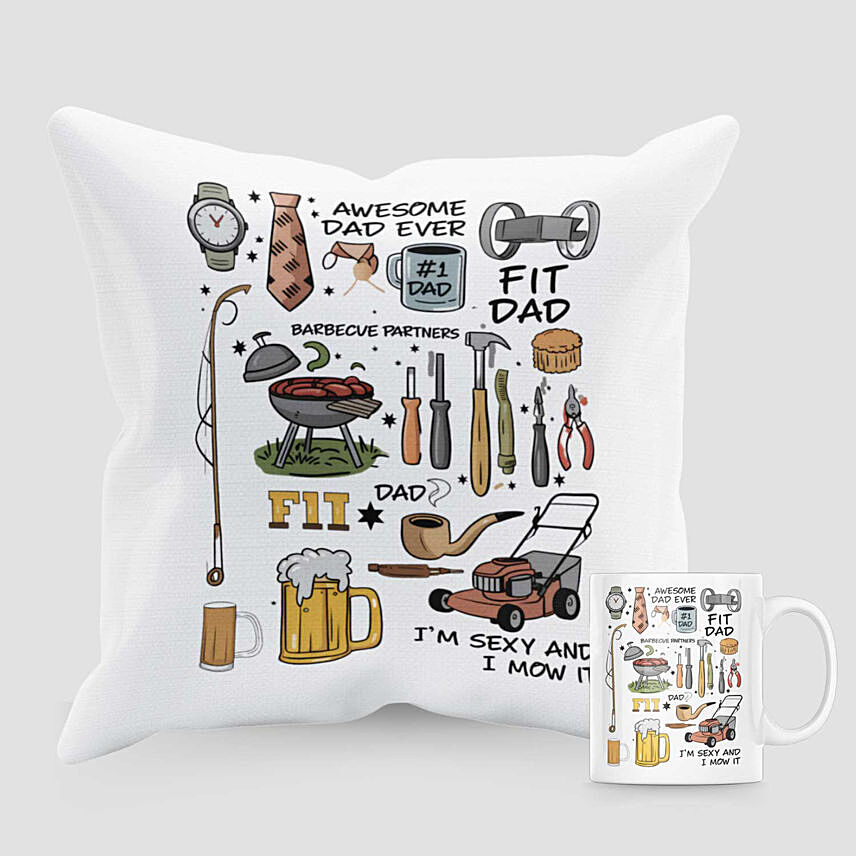 Multi Talent Dad Cushion And Mug