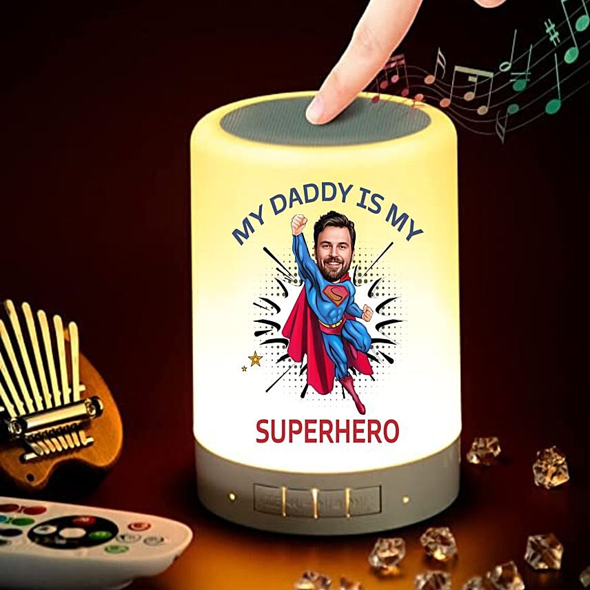 My Dad My Superhero Bluetooth Speaker