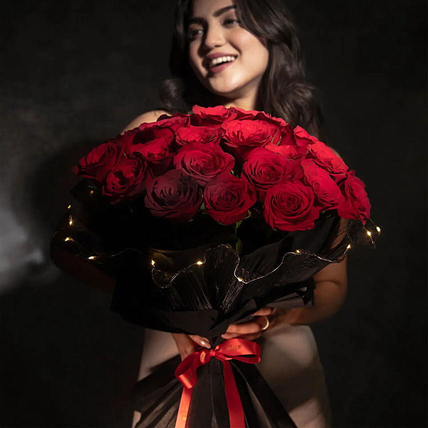 Heart Desire Led Rose Bouquet