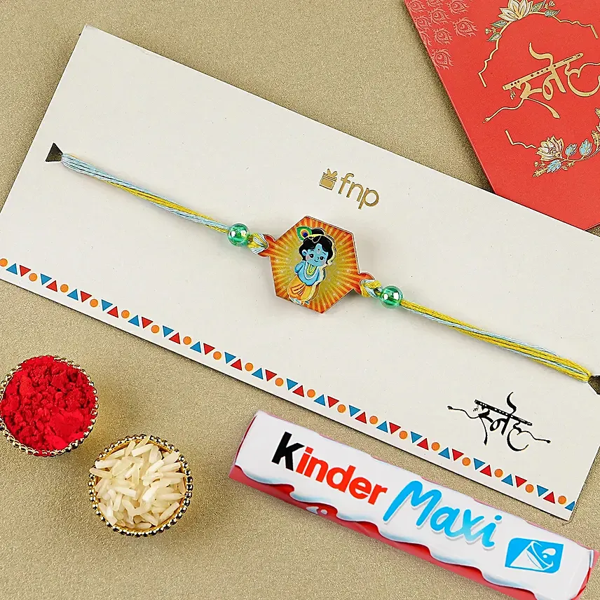 Enchanting Love in 3D Krishna Rakhi N Kinder Joy