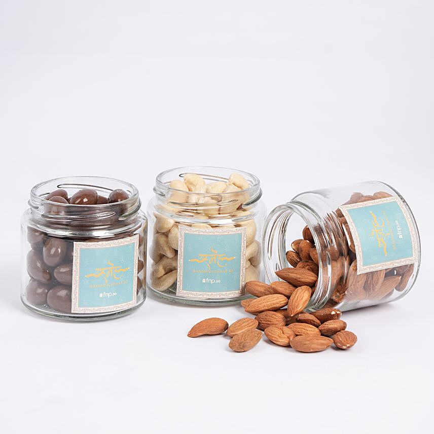 Dry Fruits Jar Trio