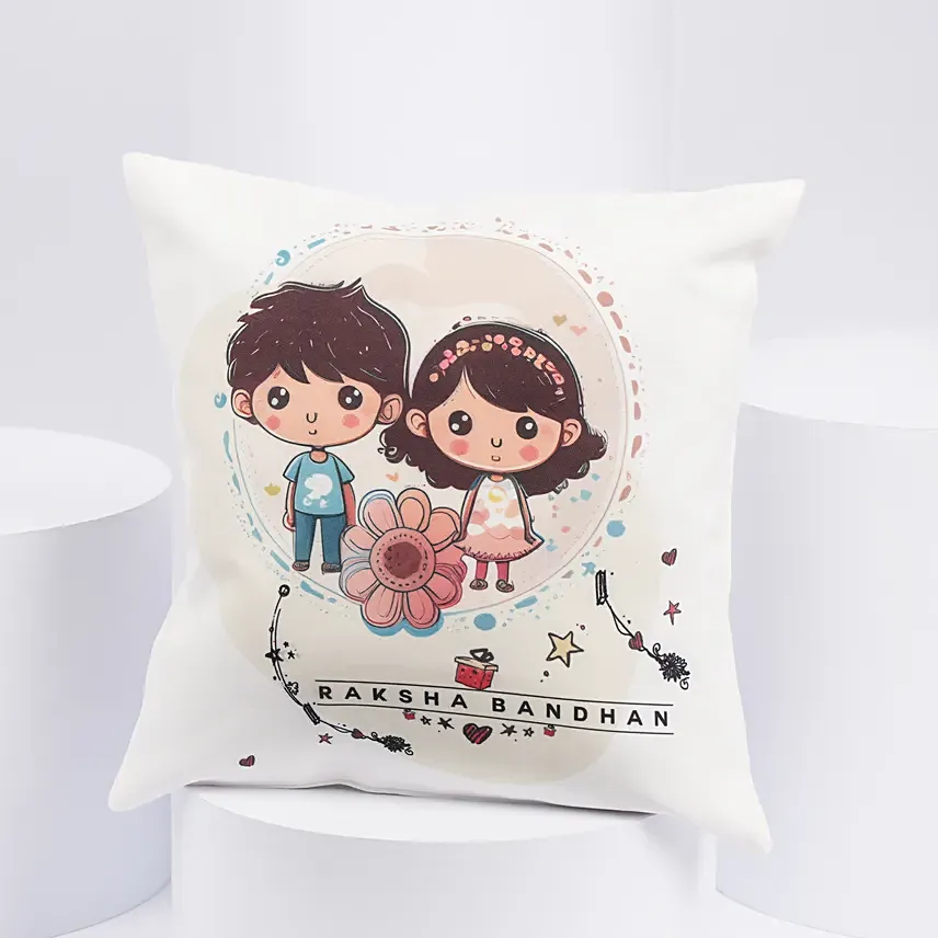 Happy Raksha Bandhan Cushion