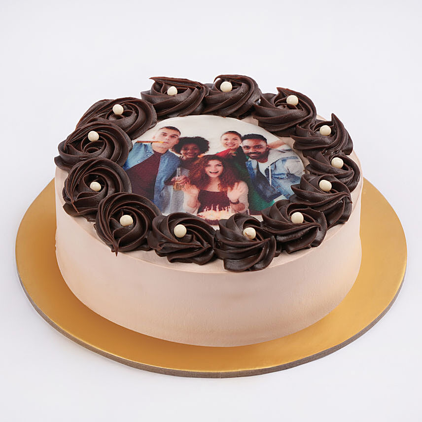 Sinful Chocolate Symphony Photo Cake Half Kg