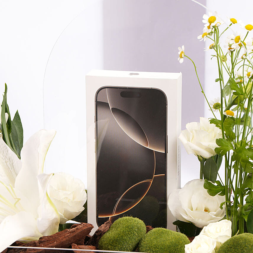 Iphone 16 Pro Max Gift with Flowers