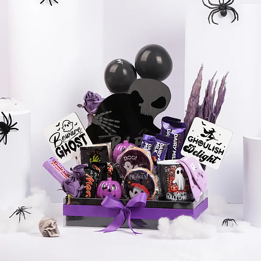 Purple Halloween Hamper