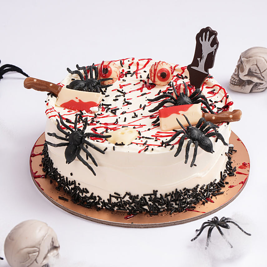 Bloody Web Of Terror Chocolate Cake 4 Portion