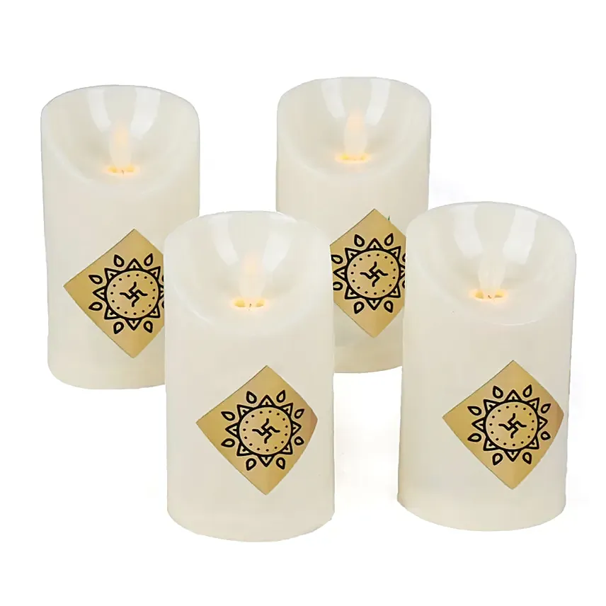 Set of 4 LED Candles