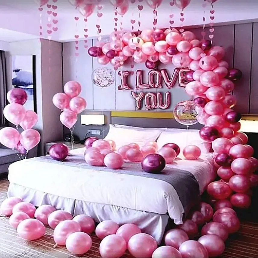 I Love You Bedroom Balloons Decor