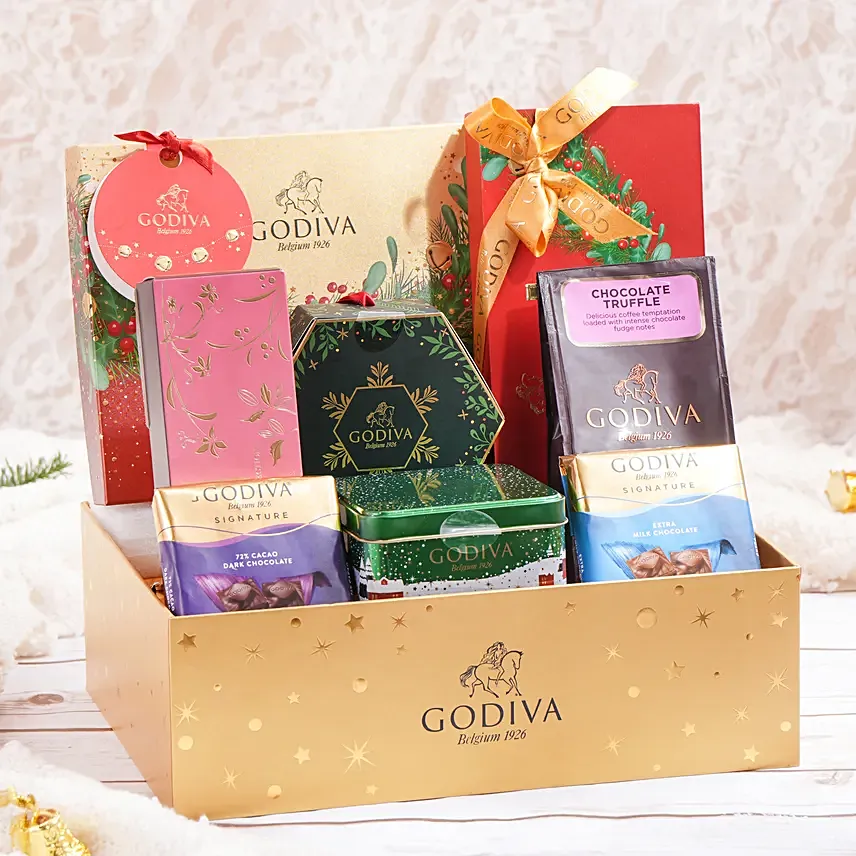 Godiva Holiday Sparkle Hamper Medium