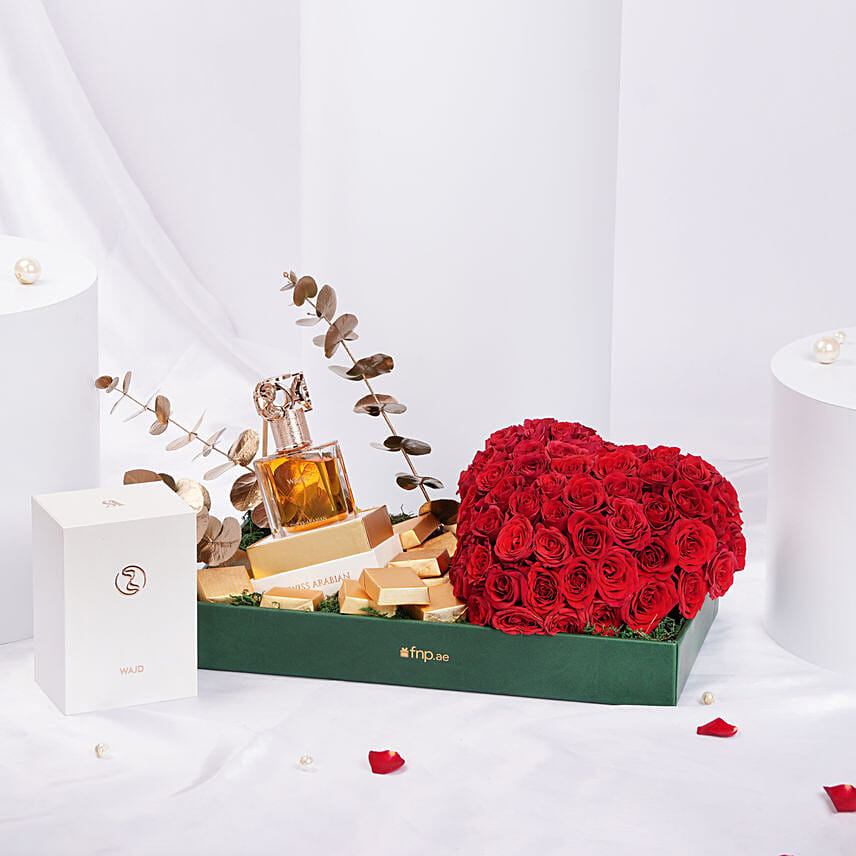 Desires Perfume Chocolates and Roses Valentines Gift