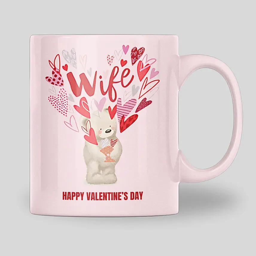 Happy Valentines Day To My Wife Mug